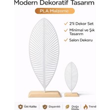 Studio Aslan Design Premium 2’li Dekoratif Obje Seti – Modern Minimal Tasarım, Şık Ev & Ofis Dekoru, Özel 3D Baskı