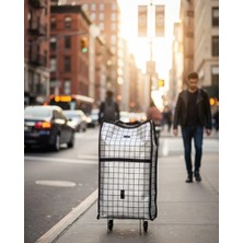 Midas Toptan Home Katlanabilir Yapılı Çok Amaçlı Tekerlekli Alışveriş Çantası