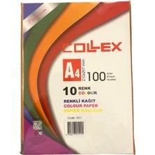 Collex Renkli 10 RENKX10'LU 75 gr 100'LÜ Fotokopi Kağıdı