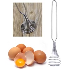 İsmiyle Al Paslanmaz Metal Mini Yumurta Çırpıcı & Karıştırıcı