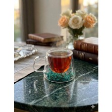 Wardy Çift Çıdarlı Çiçekli Cam Bardak 250ML.