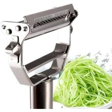 Toyigoo Turbo Çelik Paslanmaz Jülyen Çift Bıçaklı Fonksiyonel Sebze Meyve Soyacağı TYG-84037RS