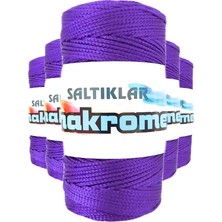 Toyigoo 5 Adet Polyester Makrome Ipi 4250 Mor 100 gr TYG-84037RS