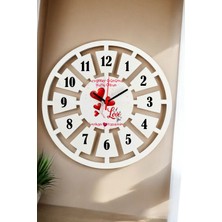 Kişiye Özel Güzel Duvar Saati 40CM, Şık ve Modern Tasarım