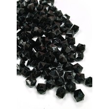 Toyigoo Küp Boncuk Içten Boncuklu Bileklik Çanta Boncuğu 10 mm 50 gr Siyah - BNC457 TYG-84037RS