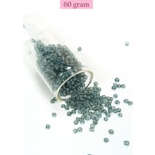 Toyigoo Dökme Cam Kum Boncuk (8/0) 3 mm - 60 Gram - Şeffaf Gri - BNC215 TYG-84037RS