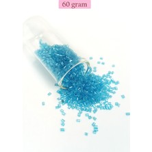 Toyigoo Kesme Cam Boncuk 2mm - 60 Gram - Şeffaf Turguaz - BNC397 TYG-84037RS