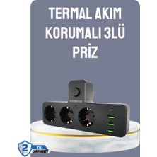 Midas Toptan Home Anahtarlı Çoklu Priz 3 USB 1 Type-C Hızlı Şarj Destekli
