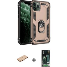 Toyigoo Ieg™ iPhone 11 Pro Max Kılıf Ahenk Klasik Koleksiyonu - Siyah 360 Mat Full Body Arka Koruyucu +