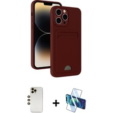 Toyigoo Ieg™ iPhone 13 Pro Max Kılıf Vadi Çizgi Prime - Siyah 3D Antistatik Cam Ekran Koruyucu + Gold S