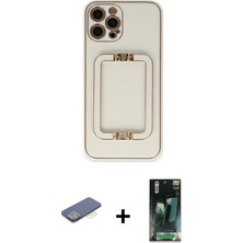 Toyigoo Ieg™ iPhone 12 Pro Max Kılıf Kozmos Minimal Prime - Şeffaf 360 Full Body Arka Koruyucu + Yeşil