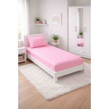 Seralay Home Açık Pembe Tek Kişilik Lastikli Çarşaf Takımı