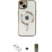 Toyigoo Ieg™ iPhone 14 Kılıf Nova Işık Özel Seri - Siyah Joko Magic 5d Hayalet Cam + Yeşil Diamond K