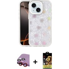 Toyigoo Ieg™ iPhone 14 Kılıf Odak Prime - Siyah Buffer Cam Ekran Koruyucu + Kırmızı Raze Metal Kamera
