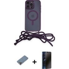 Toyigoo Ieg™ iPhone 13 Pro Max Kılıf Eksen Özel Seri - Siyah 3D Antistatik Hayalet Cam Ekran Koruyucu +