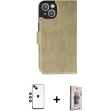 Toyigoo Ieg™ iPhone 14 Kılıf Siluet Işık Serisi - Siyah Bilvis 3D Cam Ekran Koruyucu + Yeşil Shine Ka