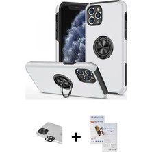 Toyigoo Ieg™ iPhone 11 Pro Max Kılıf Odak Form Prime - Siyah Seramik Nano Ekran Koruyucu + Siyah Pers Al