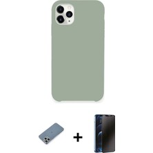 Toyigoo Ieg™ iPhone 11 Pro Max Kılıf Zirve Modern Özel Seri - Siyah 3D Antistatik Hayalet Cam Ekran Kor