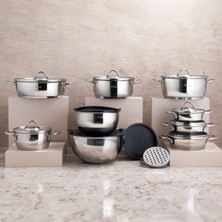 PremiumPort Sağlam 23 Parça Çelik Çeyiz Seti, Şık ve Dayanıklı Tasarım