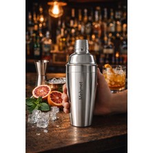 Hediye Filesi Kişiye Isme Özel Shaker Kokteyl Hazırlama Kabı Kokteyl Karıştırıcı 304 Kalite Çelik 500 ml