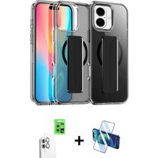 Toyigoo Ieg™ iPhone 16 Kılıf Nova Işık Koleksiyonu - Siyah 3D Antistatik Seramik Nano Ekran Koruyucu +