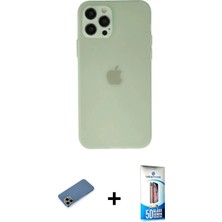 Toyigoo Ieg™ iPhone 12 Pro Max Kılıf Atlas Minimal Prime - Siyah 5d Eko Cam Ekran Koruyucu + Gold Shine