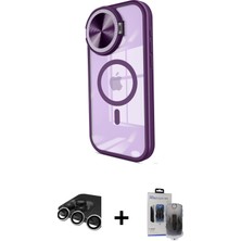 Toyigoo Ieg™ iPhone 15 Pro Max Kılıf Kıvılcım Modern Koleksiyonu - Siyah Vanessa Magic Hayalet Cam +