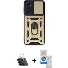 Toyigoo Ieg™ Galaxy A14 4g Kılıf Ahenk Klasik - Şeffaf Royal Nano Ekran Koruyucu + Şeffaf Kamera Lens