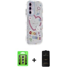 Toyigoo Ieg™ Galaxy A25 5g Kılıf Ahenk Modern Serisi - Siyah 6d Antistatik Mat Seramik Hayalet Nano Ekra