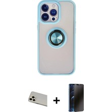 Toyigoo Ieg™ iPhone 13 Pro Max Kılıf Yörünge Çizgi - Siyah 3D Antistatik Hayalet Cam Ekran Koruyucu +