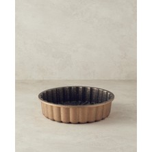 PremiumPort Gold Renkli, 25 cm Döküm Kek Kalıbı, Dayanıklı ve Şık Tasarım