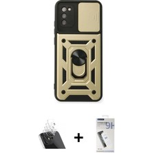 Toyigoo Ieg™ Galaxy A03S Kılıf Ahenk Klasik - Şeffaf Uv Polymer Nano Ekran Koruyucu + Şeffaf Kamera Le