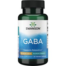 Swanson Gaba Maximum 750 Mg 60 Caps