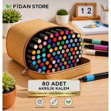 Fidanx Akrilik Kalem Marker Kalem Seti Boya Kalem Seti 80 Renk