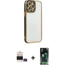 Toyigoo Ieg™ iPhone 14 Pro Max Kılıf Çekirdek Klasik Serisi - Şeffaf 360 Full Body Arka Koruyucu + Gol