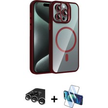 Toyigoo Ieg™ iPhone 15 Pro Max Kılıf Yadigar Asil Koleksiyonu - Siyah 3D Antistatik Cam Ekran Koruyucu +