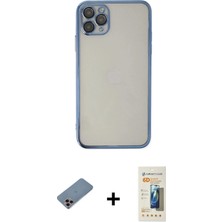 Toyigoo Ieg™ iPhone 11 Pro Kılıf Vadi Minimal - Siyah 6d Mat Seramik Hayalet Nano Ekran Koruyucu + Pembe