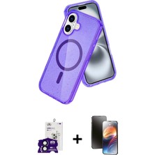 Toyigoo Ieg™ iPhone 16 Kılıf Nova Asil Prime - Siyah 3D Antistatik Mat Seramik Nano Ekran Koruyucu + Siy