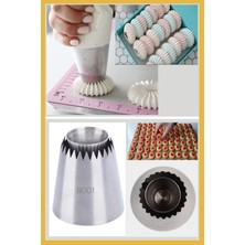 PremiumPort Paslanmaz Çelik Krema Torbası Ucu + 4 Şanti Torbası Set