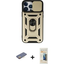 Toyigoo Ieg™ iPhone 13 Pro Max Kılıf Ahenk Klasik - Siyah 6d Mat Seramik Hayalet Nano Ekran Koruyucu + S