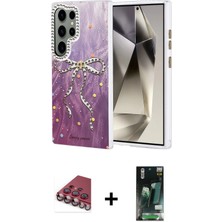 Toyigoo Ieg™ Galaxy S23 Ultra Kılıf Zirve Modern Prime - Siyah 360 Mat Full Body Arka Koruyucu + Kırmı