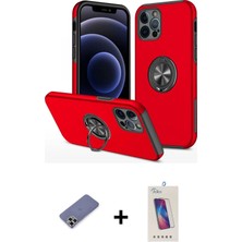 Toyigoo Ieg™ iPhone 12 Pro Max Kılıf Odak Form Prime - Siyah Joko 5d Cam + Gold Metal Kamera Lens Koruma