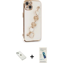 Toyigoo Ieg™ iPhone 14 Kılıf Nova Işık Prime - Şeffaf Pasifik Cam Ekran Koruyucu + Yeşil Diamond Kam