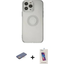 Toyigoo Ieg™ iPhone 13 Pro Max Kılıf Kutup Klasik - Siyah Joko 5d Cam + Mavi Renkli Kamera Lens Koruma C