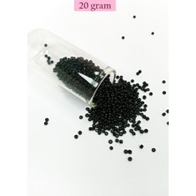 Toyigoo Dökme Cam Kum Boncuk (11/0) 2 mm - 20 Gram -  Siyah - BNC010 TYG-84037RS
