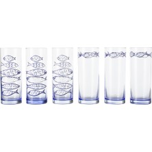 PremiumPort 6'lı 200ML Su Rakı Bardak Seti, Şık ve Dayanıklı Tasarım