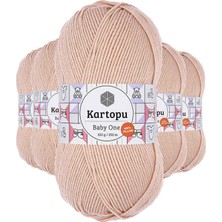 Toyigoo 5 Adet Baby One Tüylenmeyen El Örgü Ipi Yünü Pudra K1873 TYG-84037RS