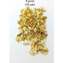 Toyigoo Oya Abiye Bileklik Kolye Pleksi Metalik Plastik Pul Altın Renk 8 Gram 130 Adet - BNC475 TYG-84037RS