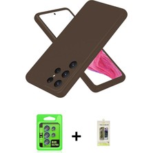 Toyigoo Ieg™ Galaxy S25 Ultra Kılıf Kozmos Yansıma Özel Seri - Siyah Joko Magic 5d Hayalet Cam + Mavi