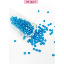 Toyigoo Dökme Cam Kum Boncuk Büyük Boy (6/0) 4 mm - 60 Gram - Açık Mavi - BNC142 TYG-84037RS